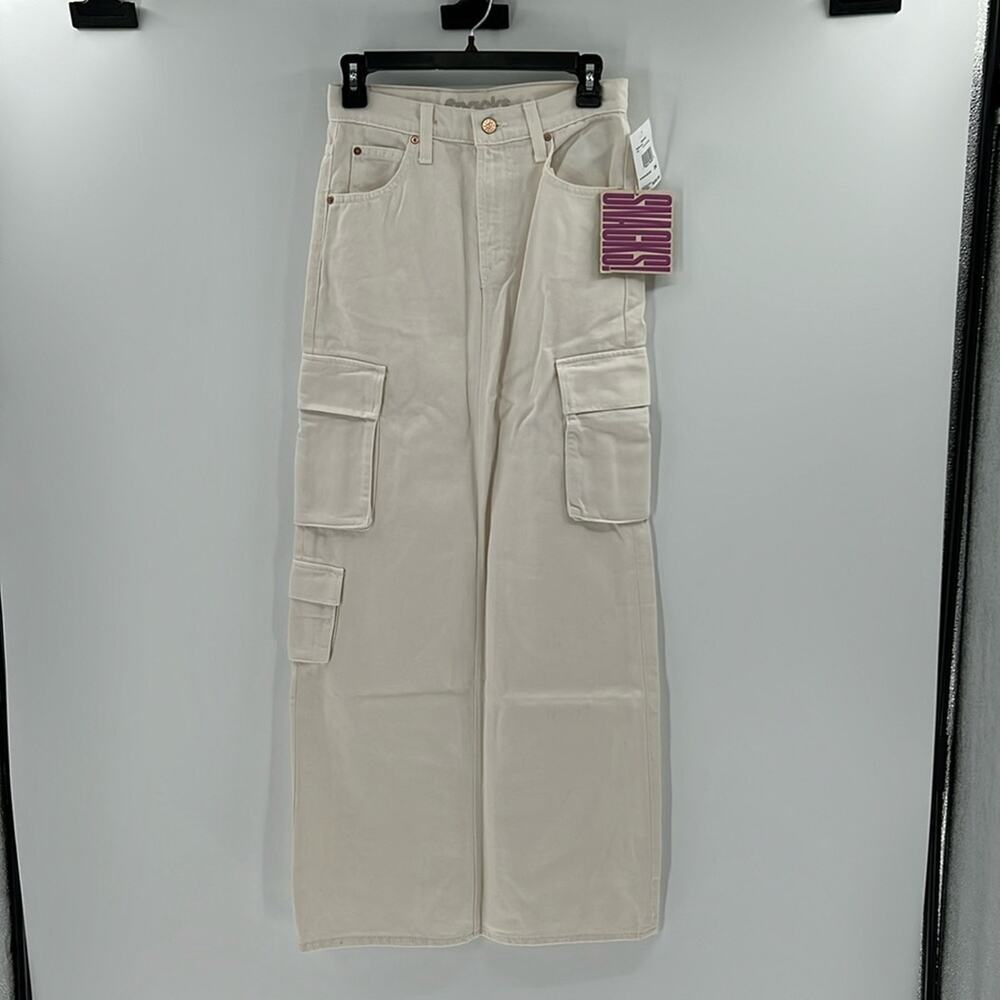 Mother Snacks The Fun Dip Cargo Maxi Skirt - Natural - 24 - New with tags